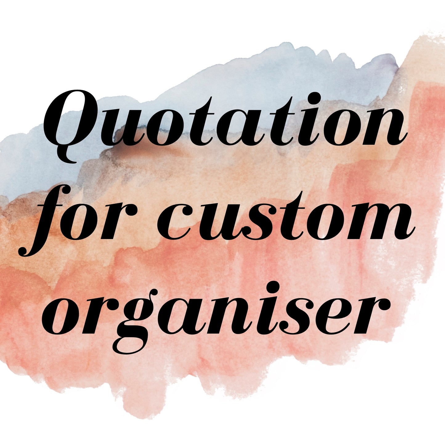 Custom Made Organiser