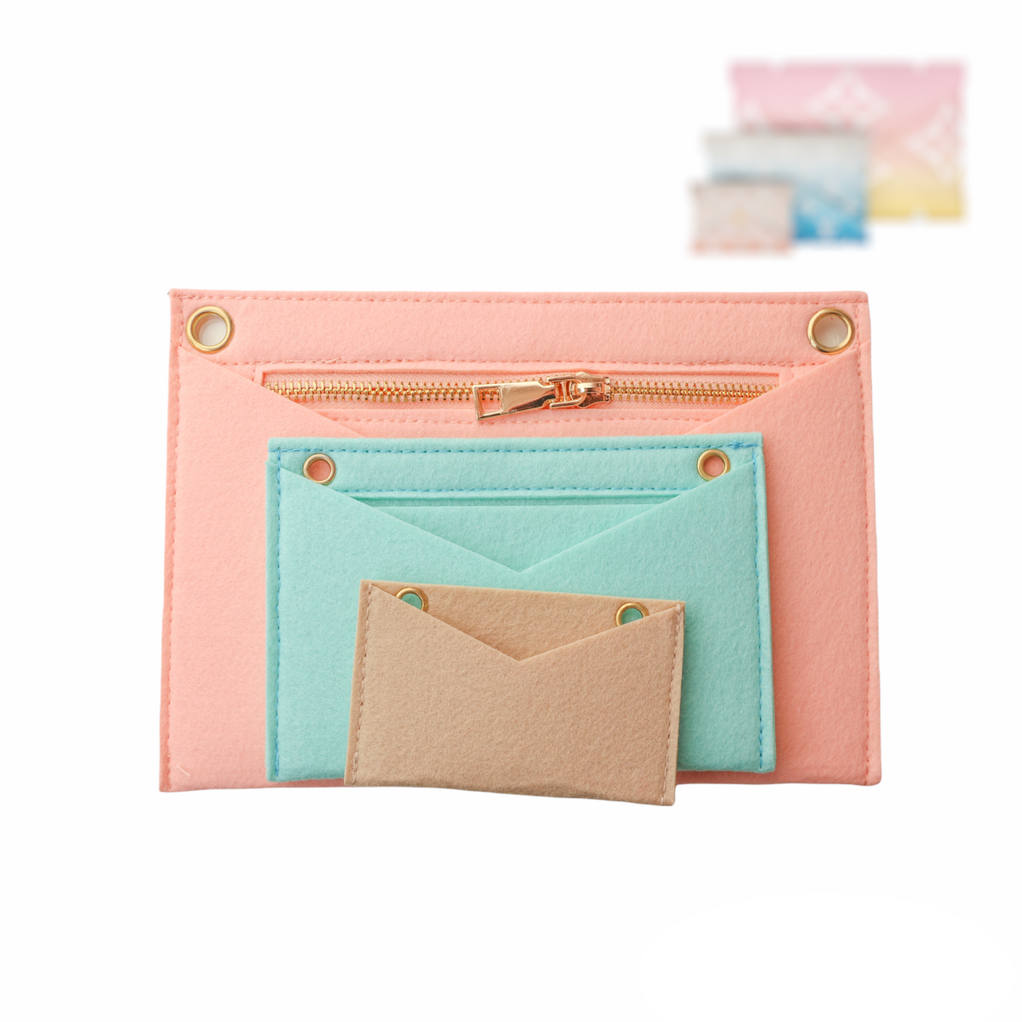 Conversion Kit for Pochette Kirigami Large Medium & Small (Pink,Baby Blue,Beige)